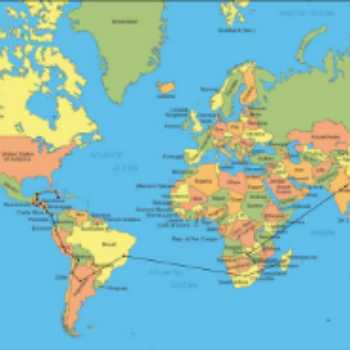 نقشه جمعیت بر اساس قاره ها