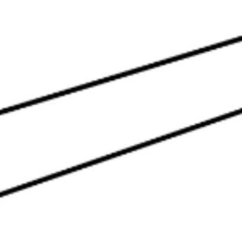 کشیدن دو خط موازی با گونیا و خط کش