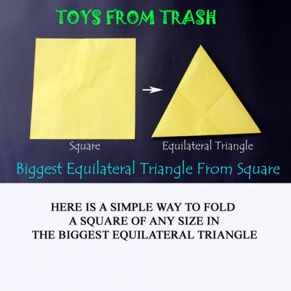 بزرگترین مثلث در مربع.