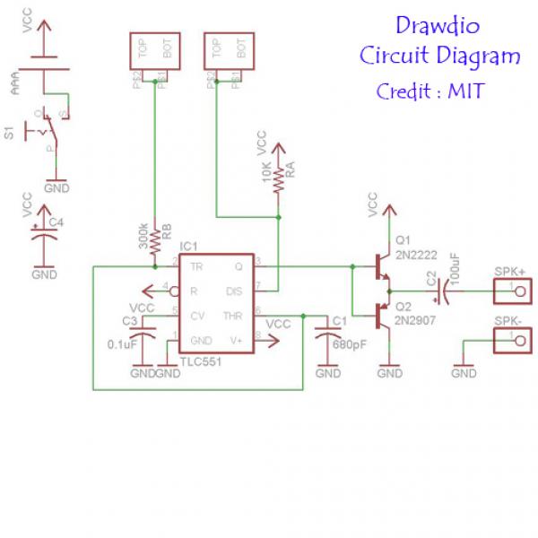 مدار درادیو ، طراحی شده توسطMIT.