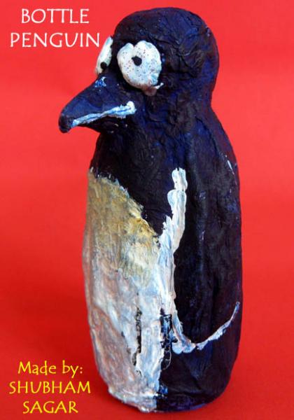 پنگوئنی از بطری ، ساخته شده توسط : شابهام ساگار