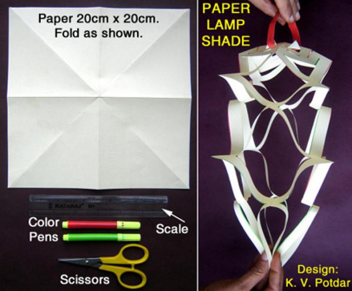کاغذ لامپی ، طراح : کی وی پوتدار